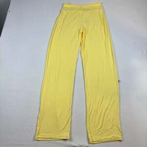 Kikee Butter Yellow High-Waist Viscose Bamboo Lounge Yoga Pants